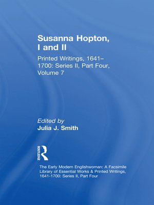 cover image of Susanna Hopton, I and II